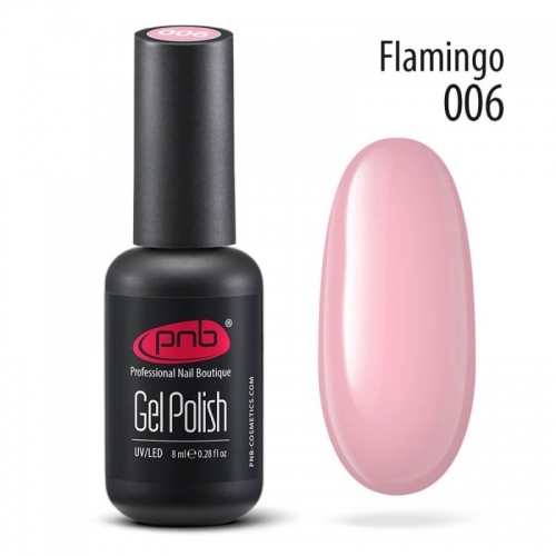 Гель-лак PNB Flamingo 006, 8 мл.
