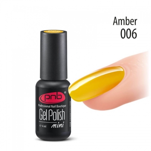 Витражный гель-лак PNB Amber 006, 4 мл