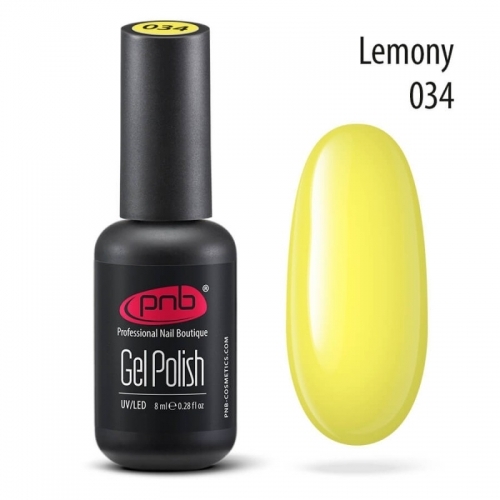 Гель-лак PNB Lemony 034, 8 мл.