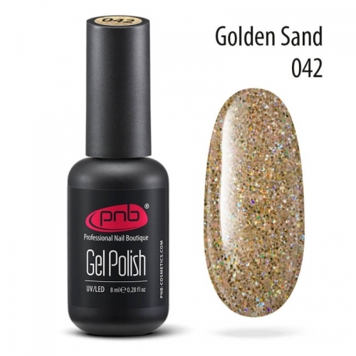 Гель-лак PNB Golden Sand 042, 8 мл.