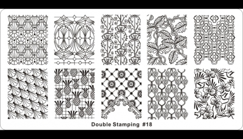 Пластина для стемпинга №18 Double Stamping