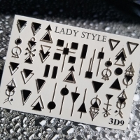 Слайдер дизайн 3D-9 черный Lady Style