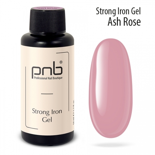 Стронг айрон гель база пепельная роза Strong Iron Gel Ash Rose Pnb, 50 мл.