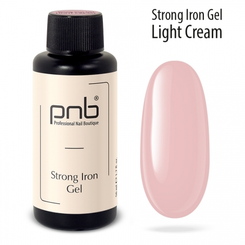 Стронг айрон гель база светло-кремовый Strong Iron Gel Light Cream Pnb, 50 мл.