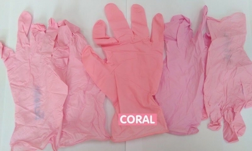 Перчатки нитриловые коралловые ZKS Spectrum Coral M, 100 шт.