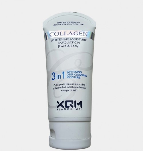 Пилинг-скатка с коллагеном XQM Collagen 3 in 1 Whitening Deep Cleaning Moisture, 100 мл.