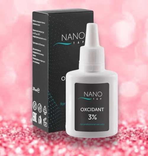 Косметический гель-окислитель для краски 3% Nano Tap, 20 мл.