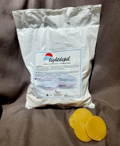Воск для депиляции в дисках мёд LightDepil, 1 кг.