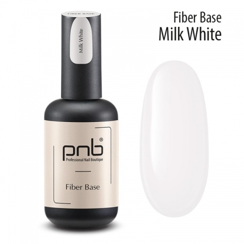Файбер база молочно-белая Fiber Base White Milk Pnb, 17 мл.