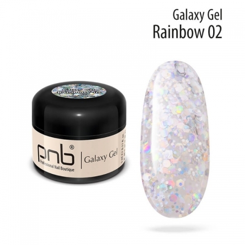 Гель гэлэкси радужный Galaxy Gel Pnb Rainbow 02, 5 мл.