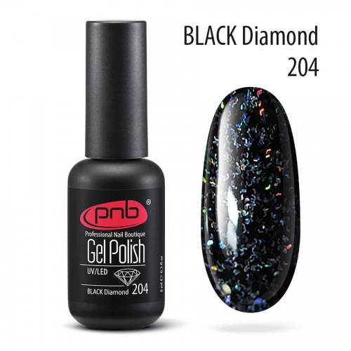 Гель-лак PNB Black Diamond 204, 8 мл.