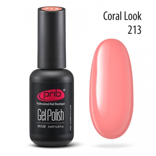 Гель-лак PNB Coral Look 213, 8 мл.