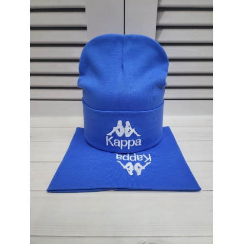 Комплект шапка+снуд Kappa ярко-синий, осень.