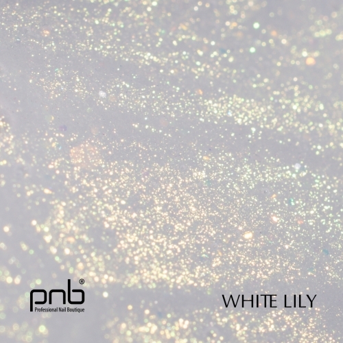 Гель моделирующий Лунный с шиммером Белая Лилия Moonlight Builder Gel White Lily PNB, 50 мл.
