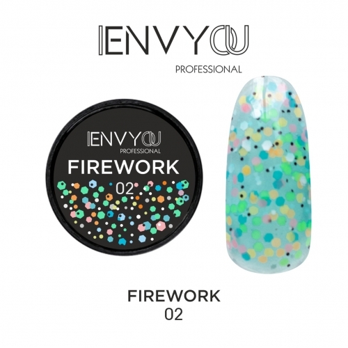 Гель-лак светящийся Firework 02 Envy, 6 гр.
