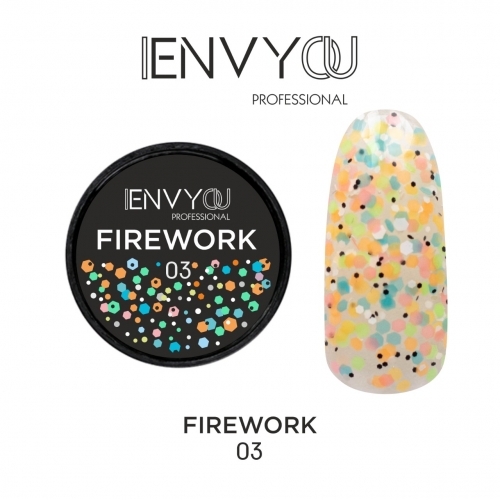 Гель-лак светящийся Firework 03 Envy, 6 гр.