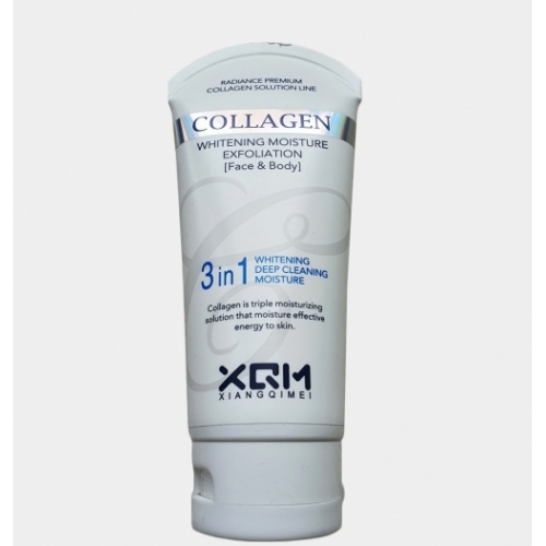 Пилинг-скатка с коллагеном XQM Collagen 3 in 1 Whitening Deep Cleaning Moisture, 100 мл.