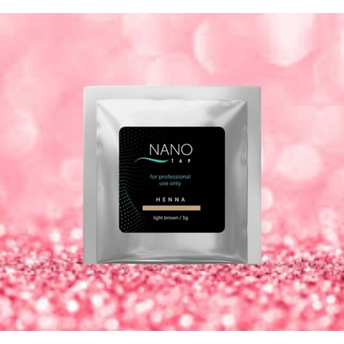 Хна для бровей светло-коричневая Nano Tap в саше, 5 гр.