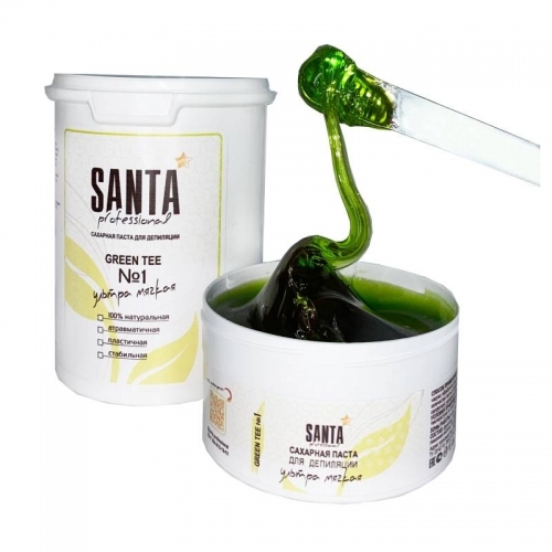 Сахарная паста ультрамягкая Green tee Santa Professional, 600 гр.