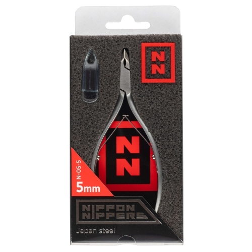 Nippon Nippers Кусачки для кутикулы двойная пружина лезвие 5 мм. N-05-5