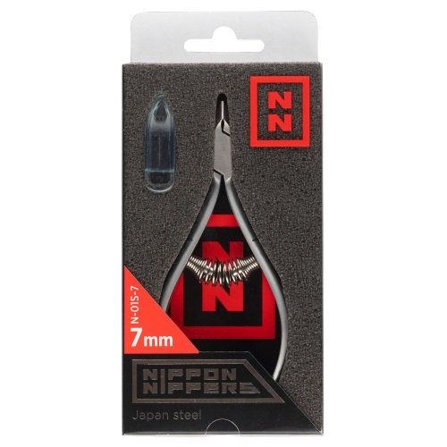 Nippon Nippers Кусачки для кутикулы спиральная пружина лезвие 7 мм. N-01S-7