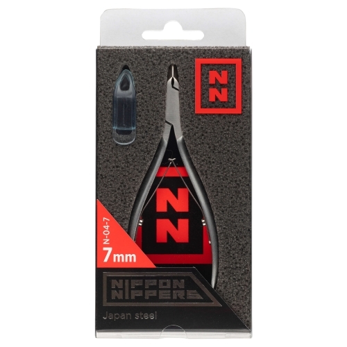 Nippon Nippers Кусачки для кутикулы двойная пружина лезвие 7 мм. N-04-7