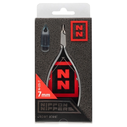 Nippon Nippers Кусачки для кутикулы двойная пружина лезвие 7 мм. N-05-7