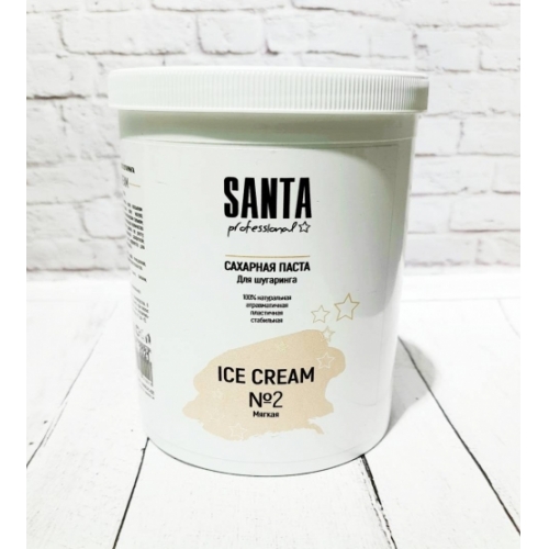 Сахарная паста блеск Ice Cream мягкая Santa Professional, 1600 гр.
