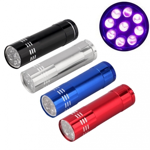 Ультрафиолетовый фонарик LED для сушки гель лака, уф-клея, уф-смолы 5 Вт черный